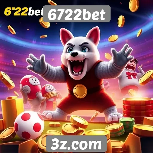 Variedade de jogos disponíveis na plataforma 6722bet