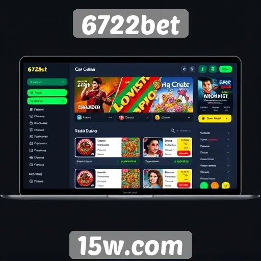 Interface de usuário do 6722bet é intuitiva