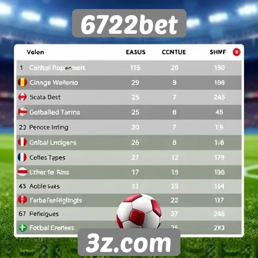 Desempenho de 6722bet em comparação com concorrentes